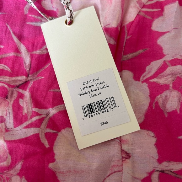 NWT Love shack fancy Fabienne dress holiday sun fuschia - Picture 3 of 5